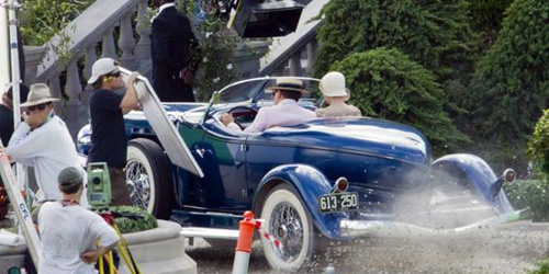 On set of the The Great Gatsby